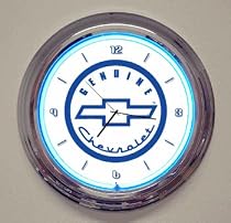 Neon Clock - Genuine Chevy