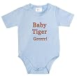 Baby Tiger Cub Grrr! - Blue Baby Creeper