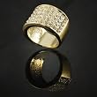 Goldtone Pave Style CZ Fashion Ring
