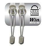 UPC 674740001032 product image for LOCK LACES (Elastic Shoelace and Fastening System) (Grey) | upcitemdb.com