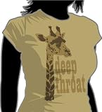 Women's Riot Threads - DEEP THROAT T-shirt - Khaki