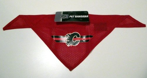 Calgary Flames Pet Dog Hockey Jersey Bandana S/M