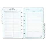 Franklin Covey 30411 Day Planner Original Dated Daily Calendar Refill, July 07-June 08, 5-1/2x8-1/2