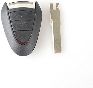 Amautolucky 3 Buttons Replacement Remote Key FOB case Key Shell Blade For Porsche Cayenne 996 Boxster Blade
