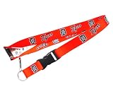 Detroit Tigers Clip Lanyard Keychain Id Holder Ticket - Orange