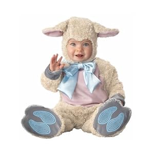 InCharacter Infant Lamb Costume, Off White/Pink/Light Blue, 18-24 Months