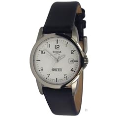 Boccia Herren-Armbanduhr Mit Lederarmband Sport 3080-01