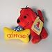 Clifford the Big Red Dog Plush Baby Toy - Pull on His Dog Bone and Clifford Vibrates