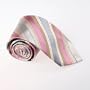 Pink Stripes Woven Silk Tie Gift Box Set hot pink valentines day T8209