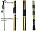 1.  Grip: Durable Plastic  

2.  Tube material/Shaft: Aluminium Alloy 7075 series, lightened and strengthened shaft

3.  Adjustable length:67cm(folded)--140cm(approx extended size)

4.  Diameter (3 sections) :18-16-14mm

5.  Color: Silver

7.  Tip: Tungsten steel

8.  High quality Nordic Walking Stick, hiking poles, hiking sticks, walking poles, Trekking Pole, alpenstock, climbing stick, ski pole.