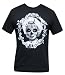 Men's Marilyn Tattooed with Mexican Sugar Skull Mask by Josh Stebbins AKC Black Market Tattoo T Shirt