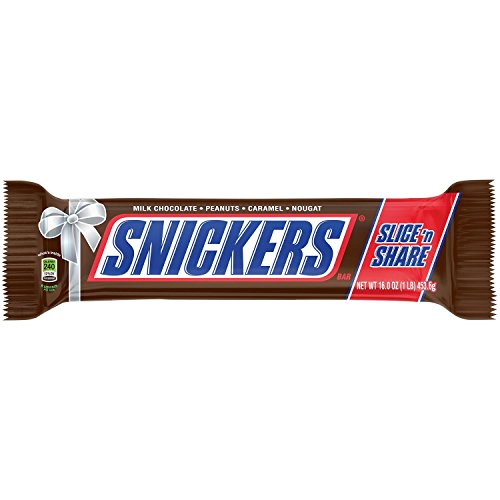 Snickers holiday slice n  share giant chocolate candy b…