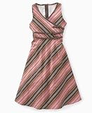 Bonnie Jean Girls Bias-Stripe Dress with Satin Bows