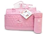 Baby Essentials Gingham Diaper Bag in Pink