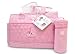 Baby Essentials Gingham Diaper Bag in Pink