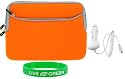 Non-OEM Amazon Kindle DX 9.7 Dual-Pocket Sleeve Case with Car Charger - Orange