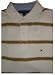 Men's Tommy Hilfiger Polo Shirt White/Lt. Brown Striped Short Sleeved Many Sizes Available