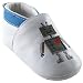 Slip-on Boys Booties, Robot, 0-6 months