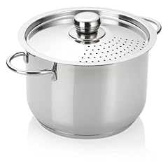 Frabosk 464.22 Kochen & Garen Multitopf Rostfreier Edelstahl inklusive Deckel mit Siebfunktion 22 cm mit Induktion Boden