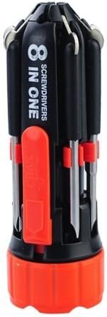Cool Cargo 8 in 1 Portable Multifunction Screwdriver Tools Set LED Torch by Cool Cargo Gadget