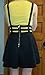 Yonala Women's Pleated Short Braces Suspender Skirt