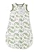 SwaddleDesigns Cotton Sleeping Sack with 2-Way Zipper, Made in USA, Premium Cotton Flannel, Kiwi Paisley, 6-12MO