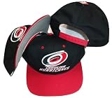 Carolina Hurricanes Black/Red Two Tone Plastic Snapback Adjustable Plastic Snap Back Hat / Cap