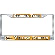 Georgia Tech Yellow Jackets NCAA Chrome License Plate Frame by Wincraft