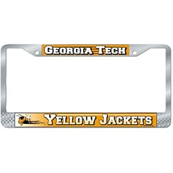 Georgia Tech Yellow Jackets NCAA Chrome License Plate Frame by Wincraft