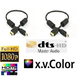 2 x 1.5ft Advanced 1.3a HDMI Cable
