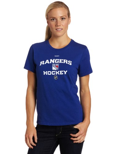NHL Women's New York Rangers Authentic Progression Team Short Sleeve Basic Tee (Royal, Large)
