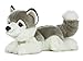 Aurora® Realistic Miyoni® Husky Stuffed Animal - Lifelike Detail - Cherished Companionship - Gray 11 Inches