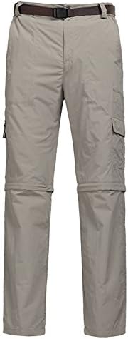 DongJieKou Men's Quick-dry Hiking Pants US Size XL Khaki