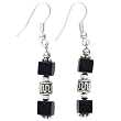 EXP Handmade Black Onyx & Silver Earrings
