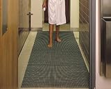 Vinyl Grid Safety Mat, Roll, 3''W x 40''L, Grey
