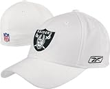 Oakland Raiders -White- Coach's Sideline Flex Fit Structured Hat