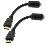 Premium 15 ft High Speed HDMI Ver 1.3 Category 2 Certified Cable w/Ferrite Cores (Gold Plated Connectors) - Supports PS3, Xbox, Blu-Ray, HD-DVR, HD-DVD, all HDTV resolutions - 1080p and beyond