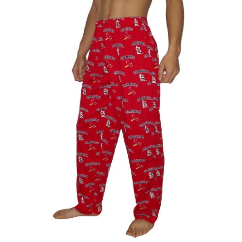 Mens MLB St. Louis Cardinals Cotton Thermal Sleepwear / Pajama Pants - Red (Size: S)