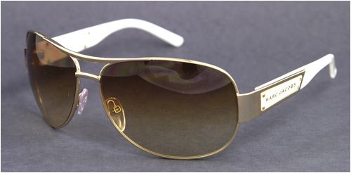 412vRN91GNL AUTHENTIC MARC JACOBS SUNGLASSES MJ 125 U IVORY CJCJ2 MJ125 AVIATOR