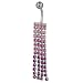 Pink Crystal Tassels Dangle Belly Ring