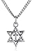 Amazon Collection Star of David with Cross Pendant Necklace
