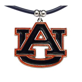 Auburn Tigers - NCAA Logo Pendant Rubber Necklace