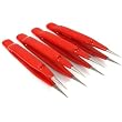 4 Coated Pointed Tweezers Sluice Panning Mining Tools