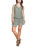 Laura Moretti Vestido Seda (Oliva)