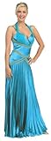 IMAGE OF Party Pleated Dress New Long Gown #455 (6, Turquoise)
