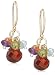 14k Yellow Gold Garnet Briolette Drop and Multi-Gemstone Beaded Earrings