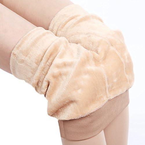 Best DD2® Fleece Leggings Thermal Stretchy Leggings Big Yards For Women (Skin Color)
