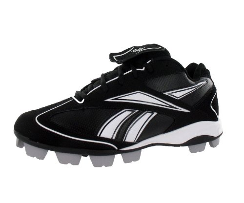 Reebok Men's Vero FL III MRT Low Baseball and Softball Shoe Black, White