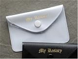 CARDS 39022 WHITE VINYL ROSARY CASE