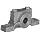 Boston Gear PPB6 Pillow Block Housing, Light Duty, 2 Bolt Holes, 0.375" Bore Diameter, Cast Iron, Inch
